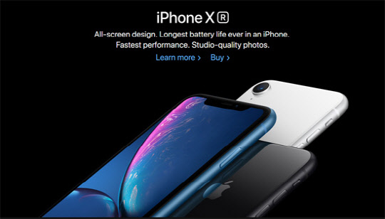 아이폰 XR 이미지   애플 공식홈페이지